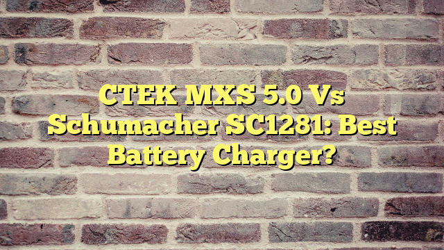 CTEK MXS 5.0 Vs Schumacher SC1281: Best Battery Charger?