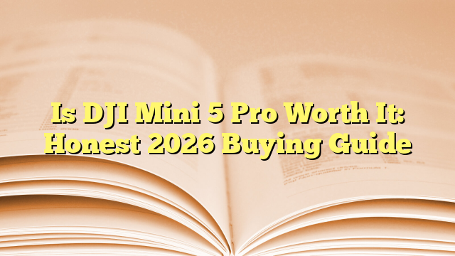 Is DJI Mini 5 Pro Worth It: Honest 2026 Buying Guide