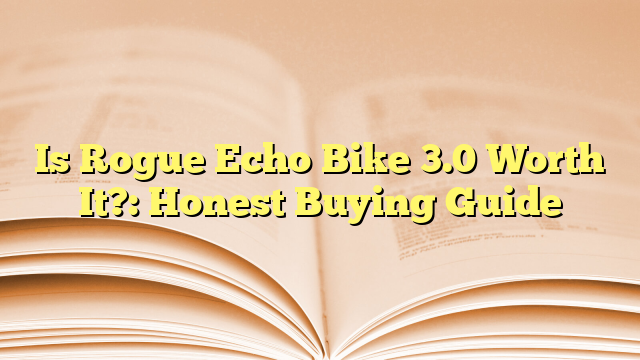 Is Rogue Echo Bike 3.0 Worth It?: Honest Buying Guide