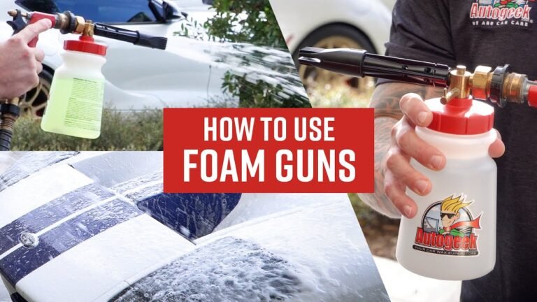 How To Use A Foam Cannon