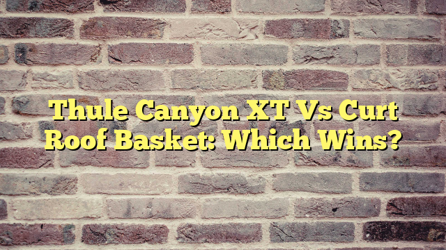 Thule Canyon XT Vs Curt Roof Basket: Which Wins?