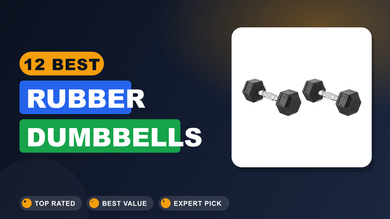 12 Best Rubber Dumbbells
