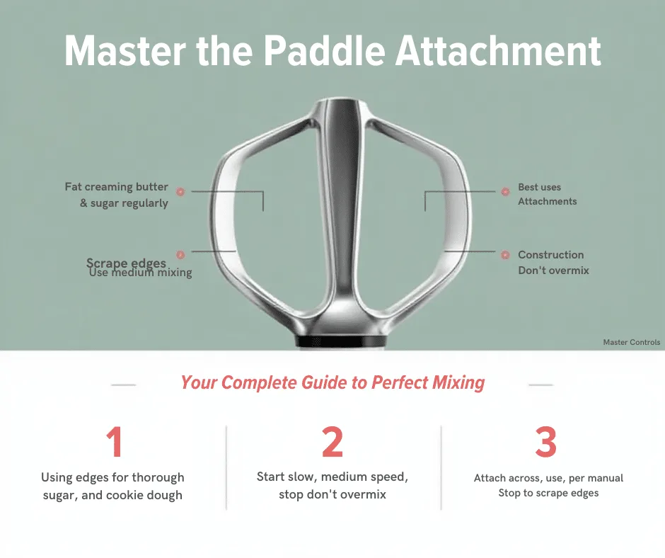 attaching paddle attachment