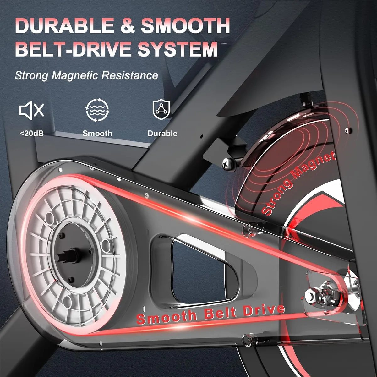 exercise bike drivetrain