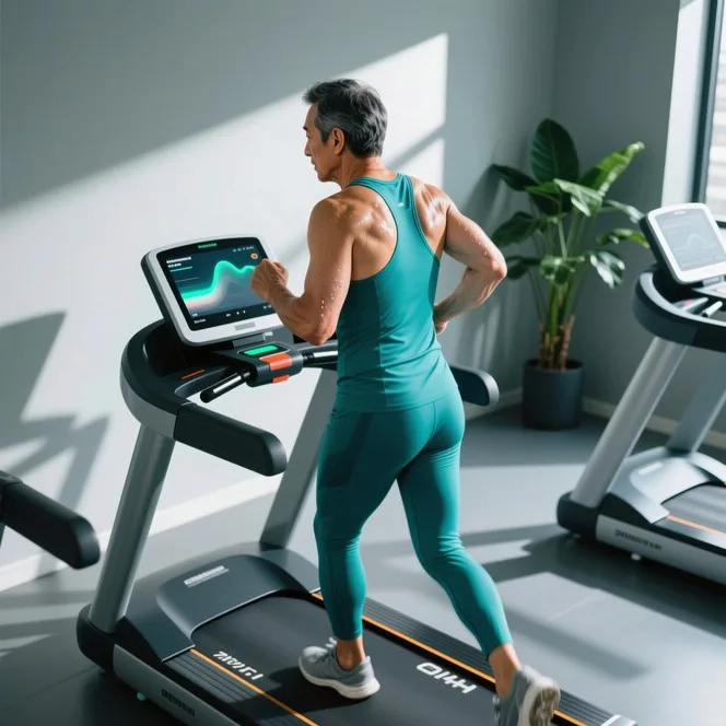 folding treadmill deck
