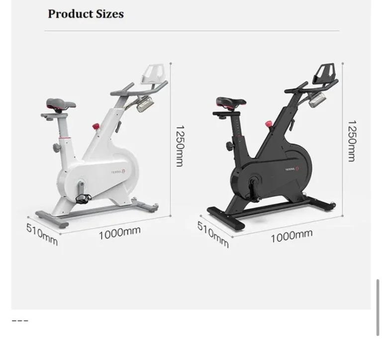 How much space does a spin bike need
