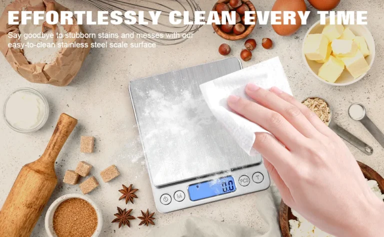 how to clean a food scale