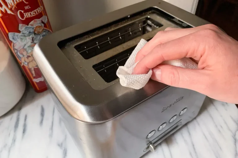 how to clean a toaster inside