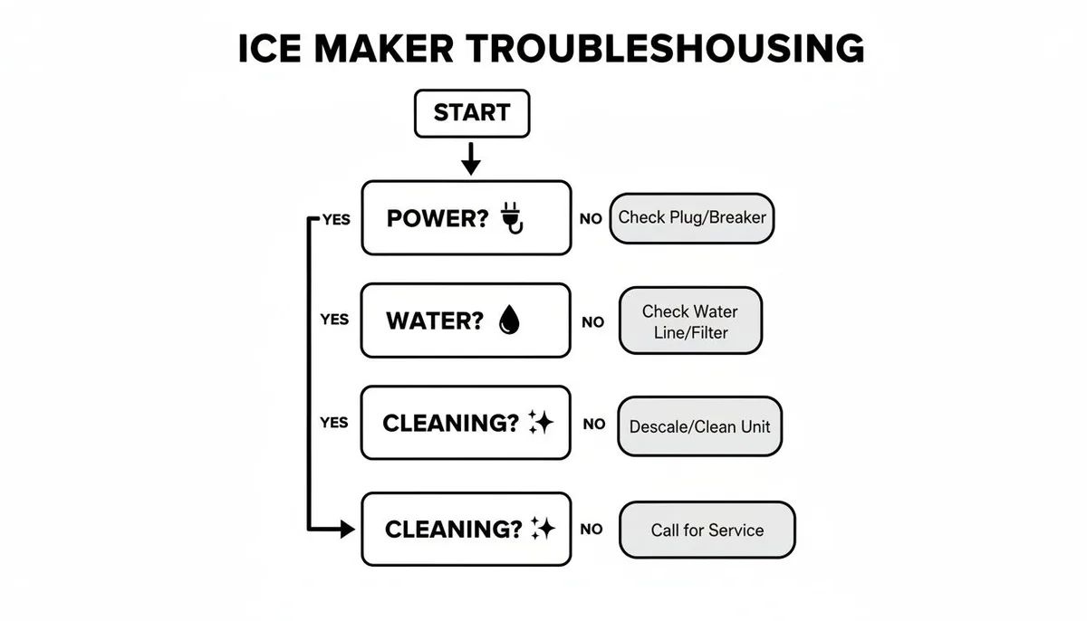 how to fix an ice maker not making ice
