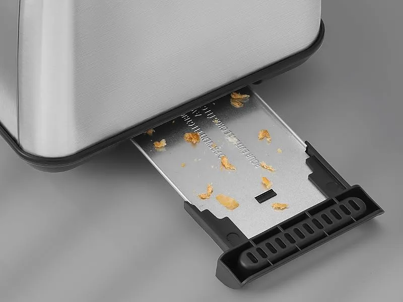 how to remove crumbs from a toaster