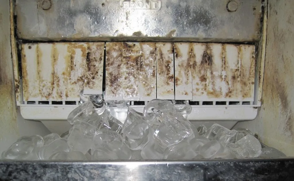 how to remove ice maker buildup
