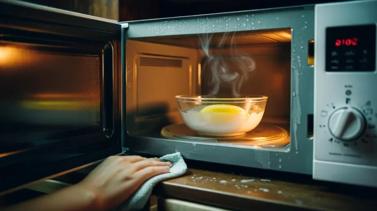 how to remove microwave odors