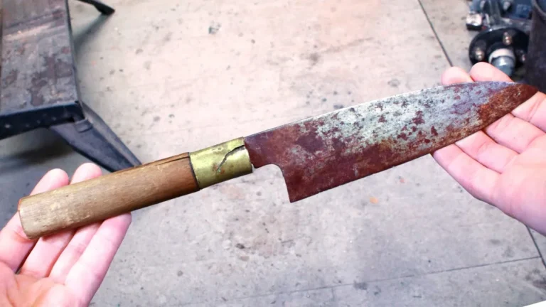 how to remove rust from kitchen knives