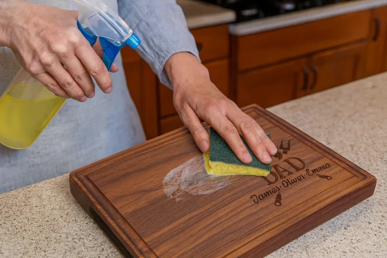 how to sanitize a cutting board