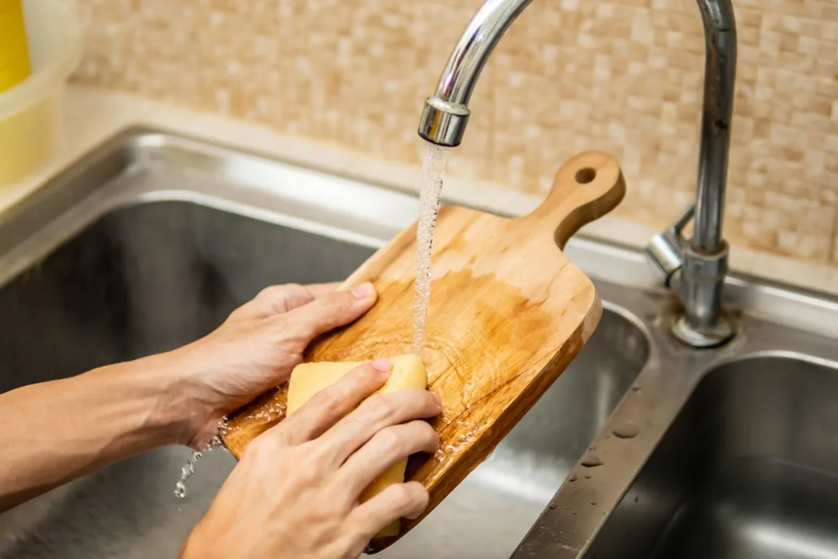 how to sanitize cutting board