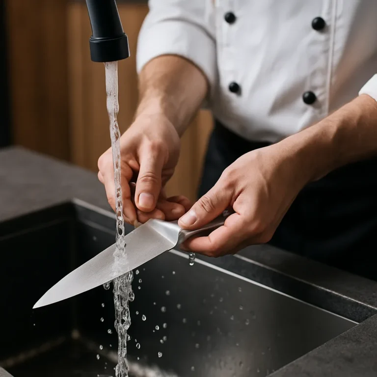 how to sanitize kitchen knives