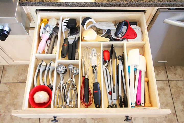 how to store kitchen utensils