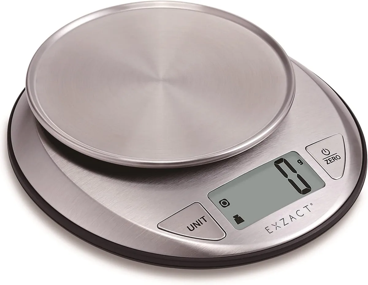 how to tare a kitchen scale