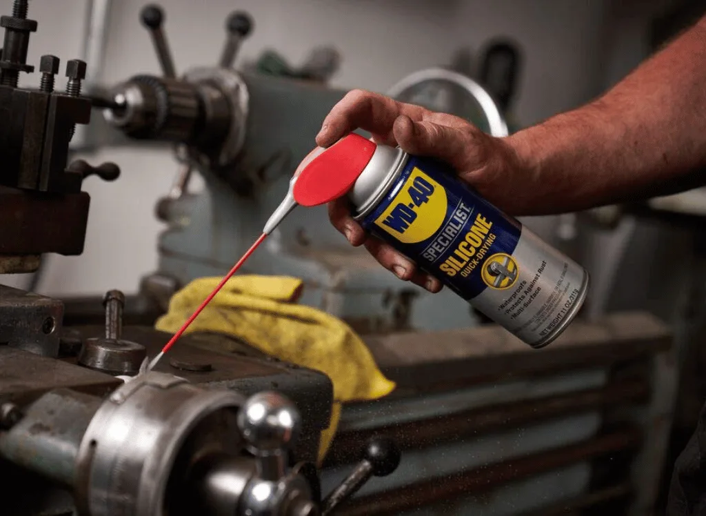 Lubricating elliptical machine parts