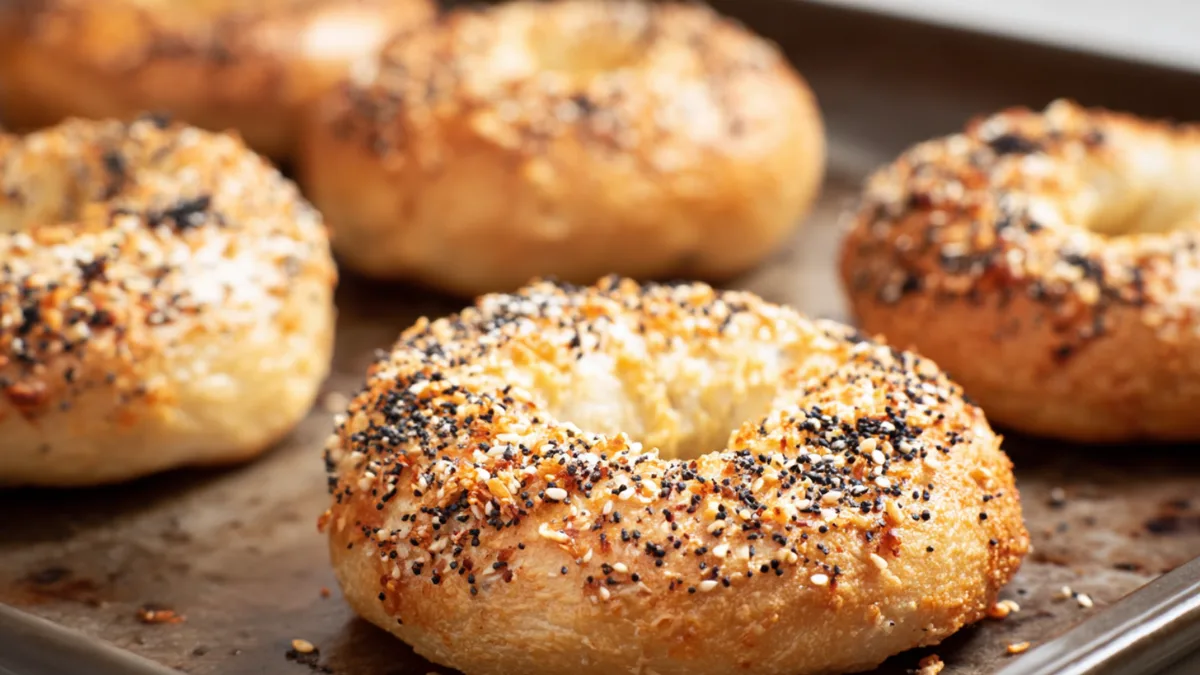 Perfectly toasted bagel