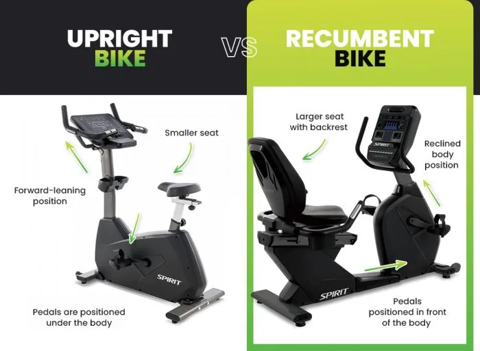 recumbent bike vs upright bike