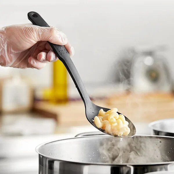 scooping and draining