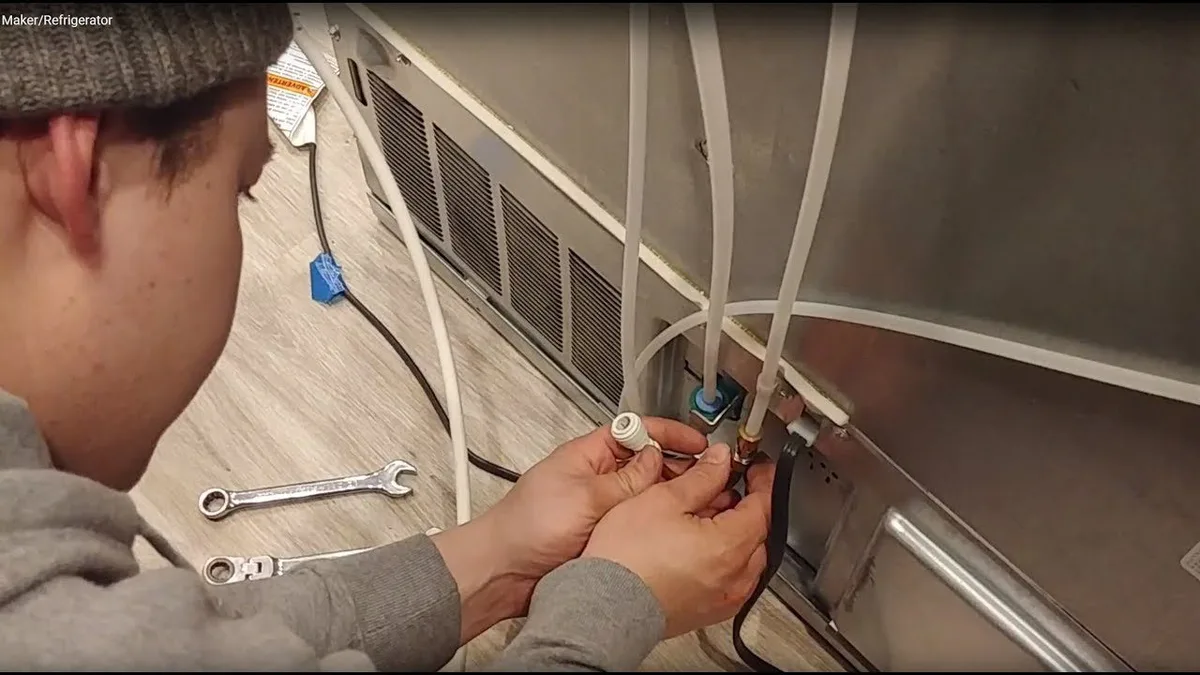 Separate Indoor/Undercounter Ice Maker Steps