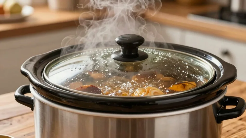 slow cooker smells burnt