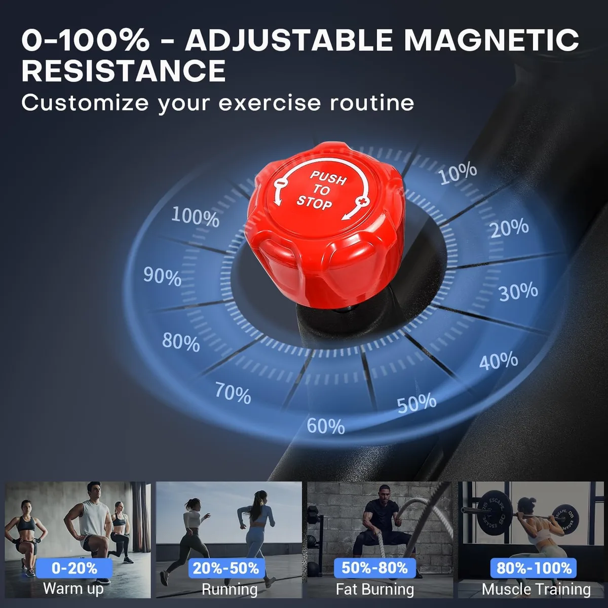 spin bike magnetic resistance