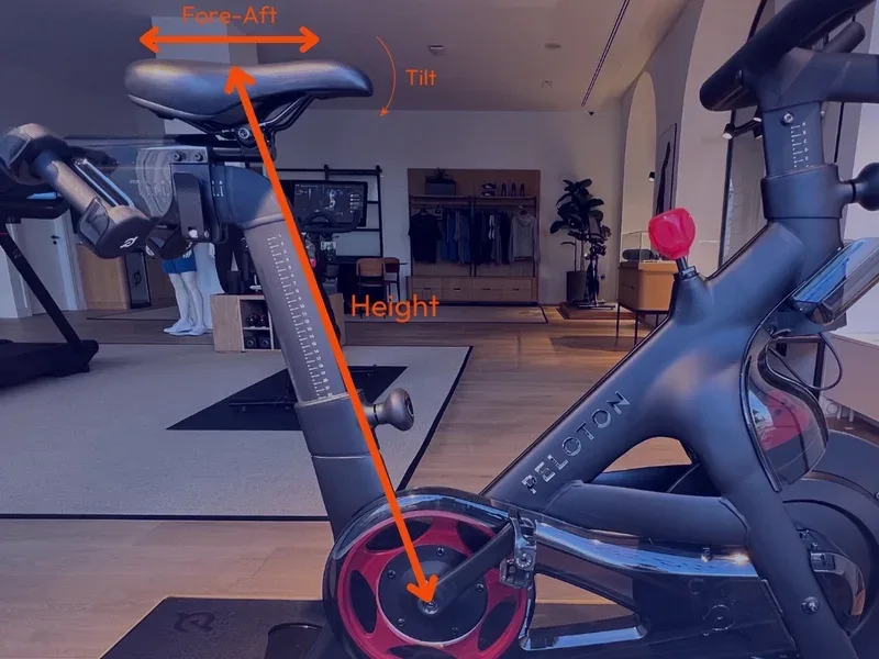 spin bike seat height adjustment