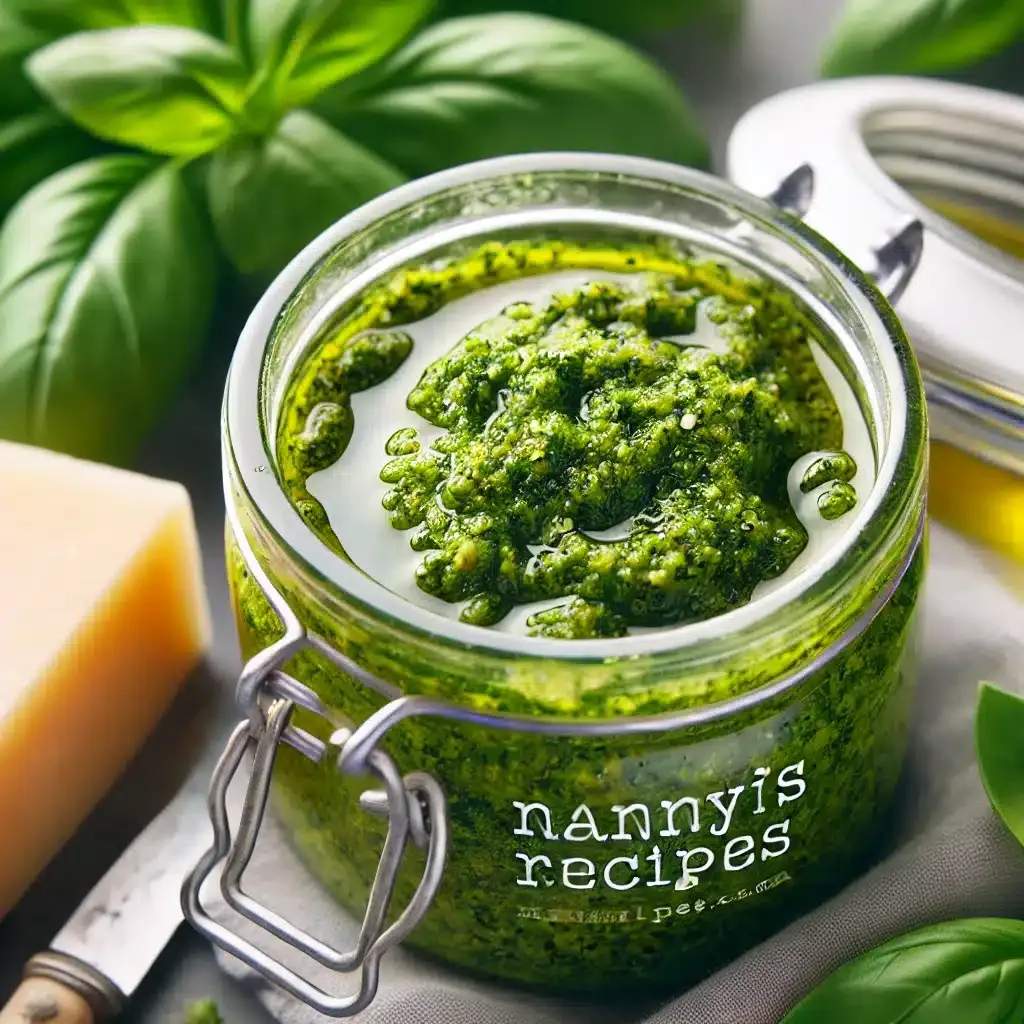 storing pesto