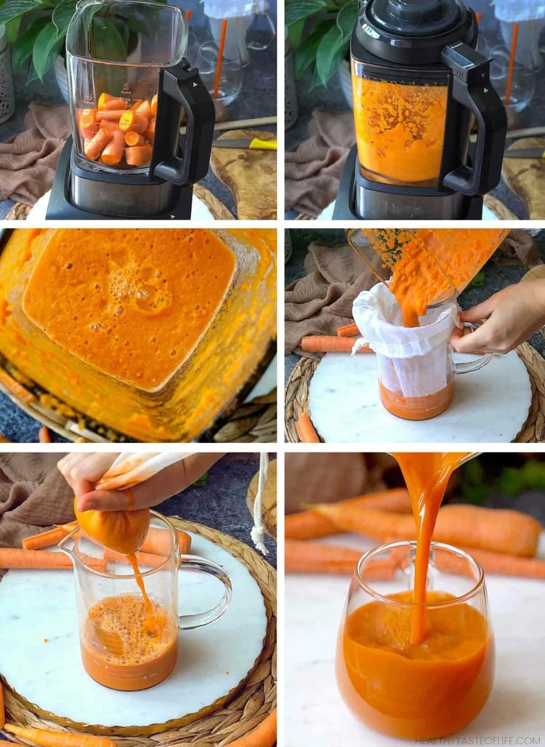 The Carrot Juicing Process