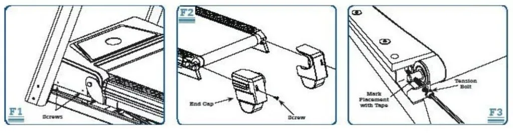 treadmill belt direction arrows