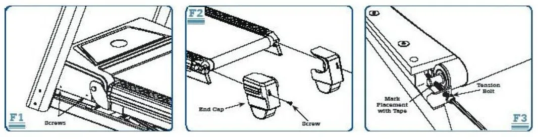 Treadmill belt tension