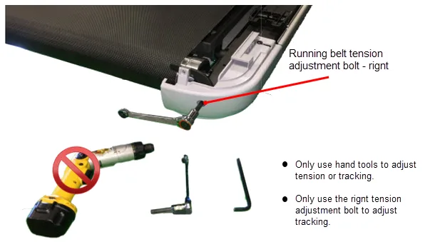 treadmill belt tracking