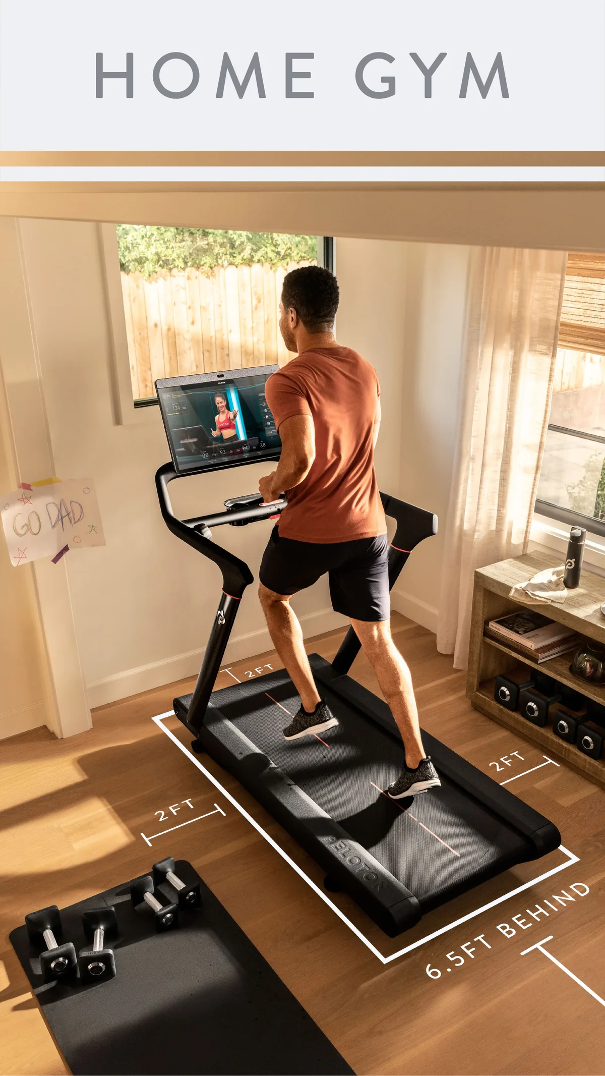 treadmill clearance space
