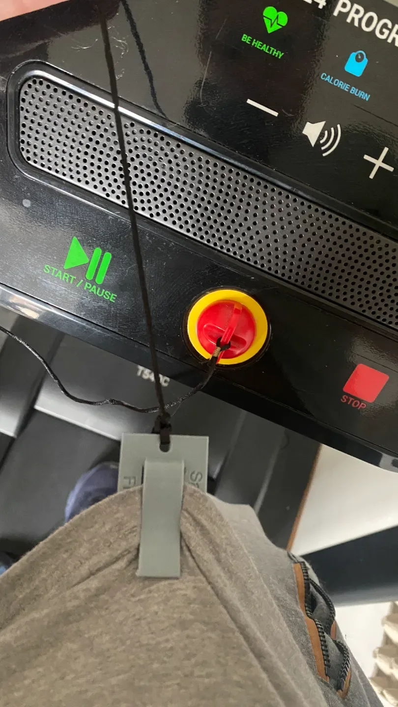treadmill safety key clip