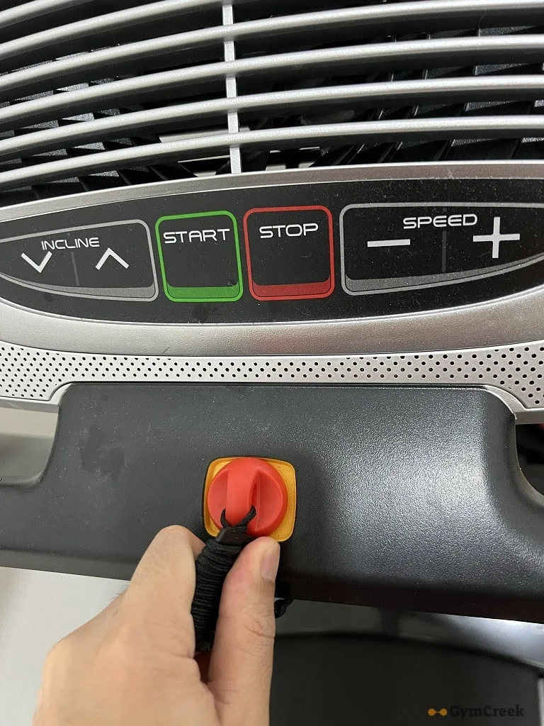 treadmill safety key