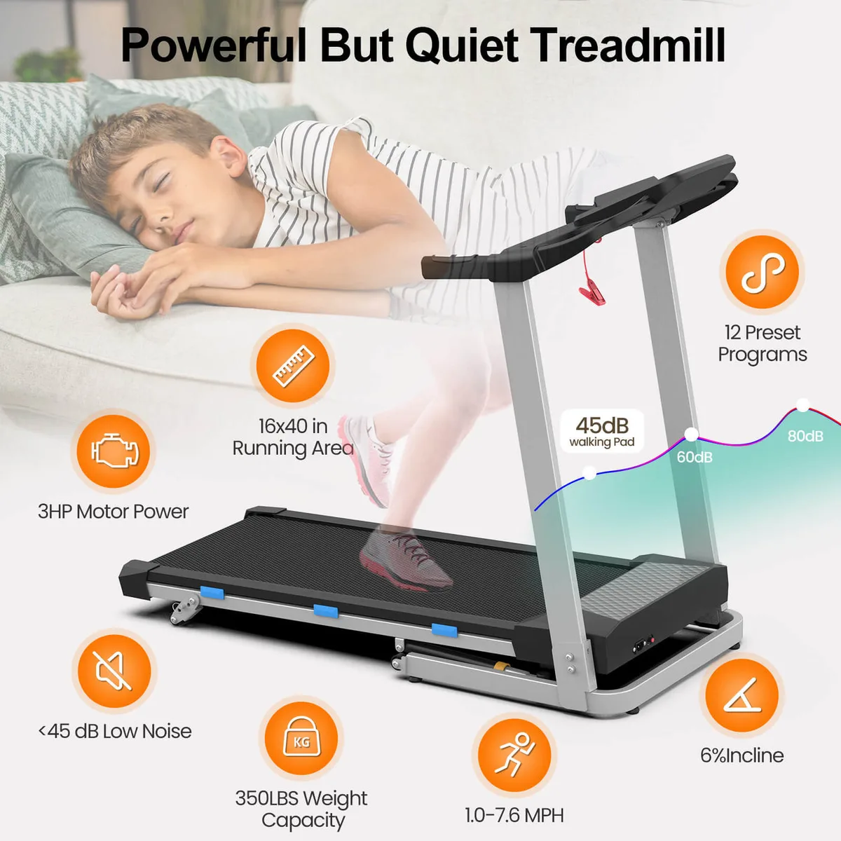 treadmill side rails