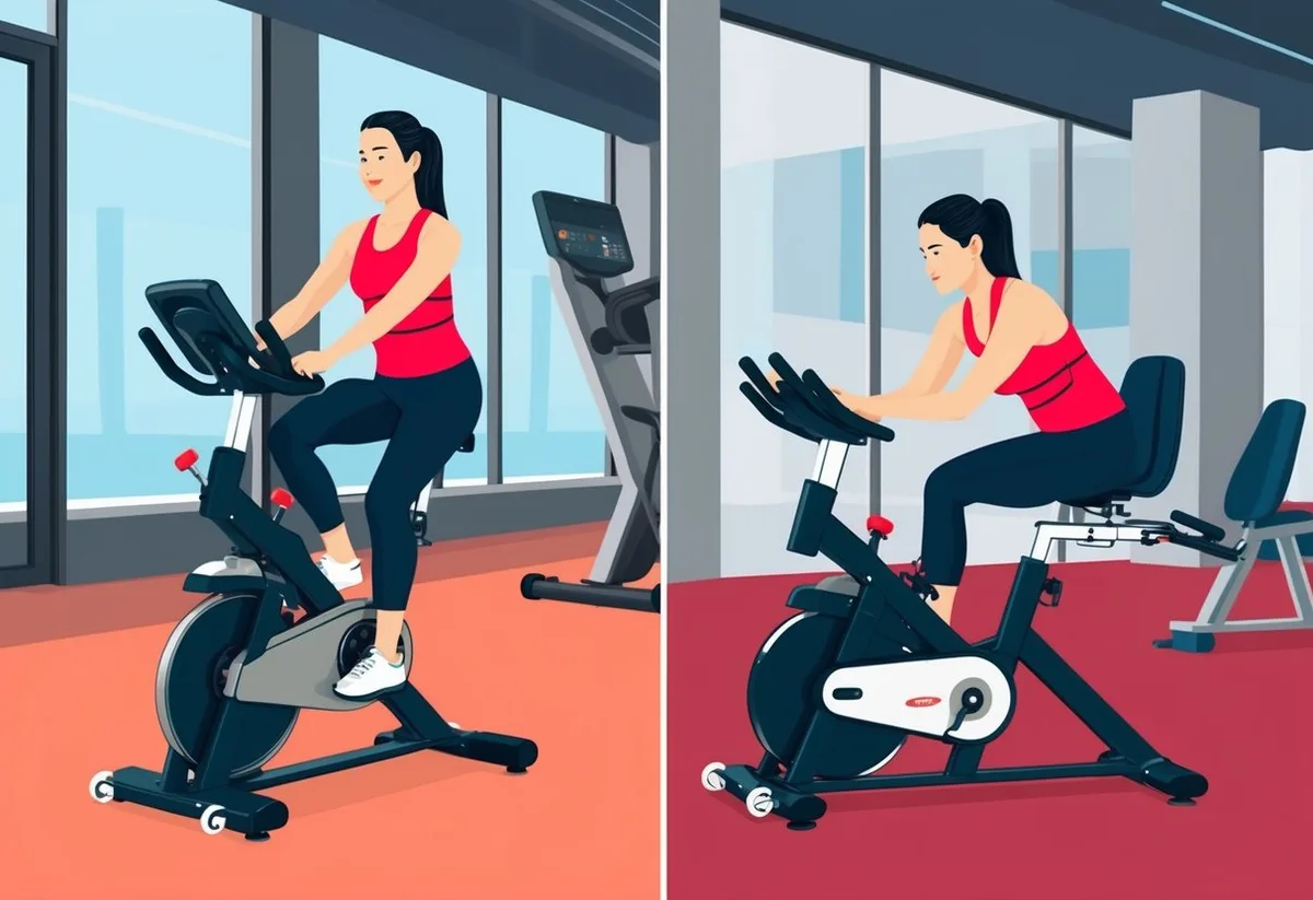 Upright exercise bike