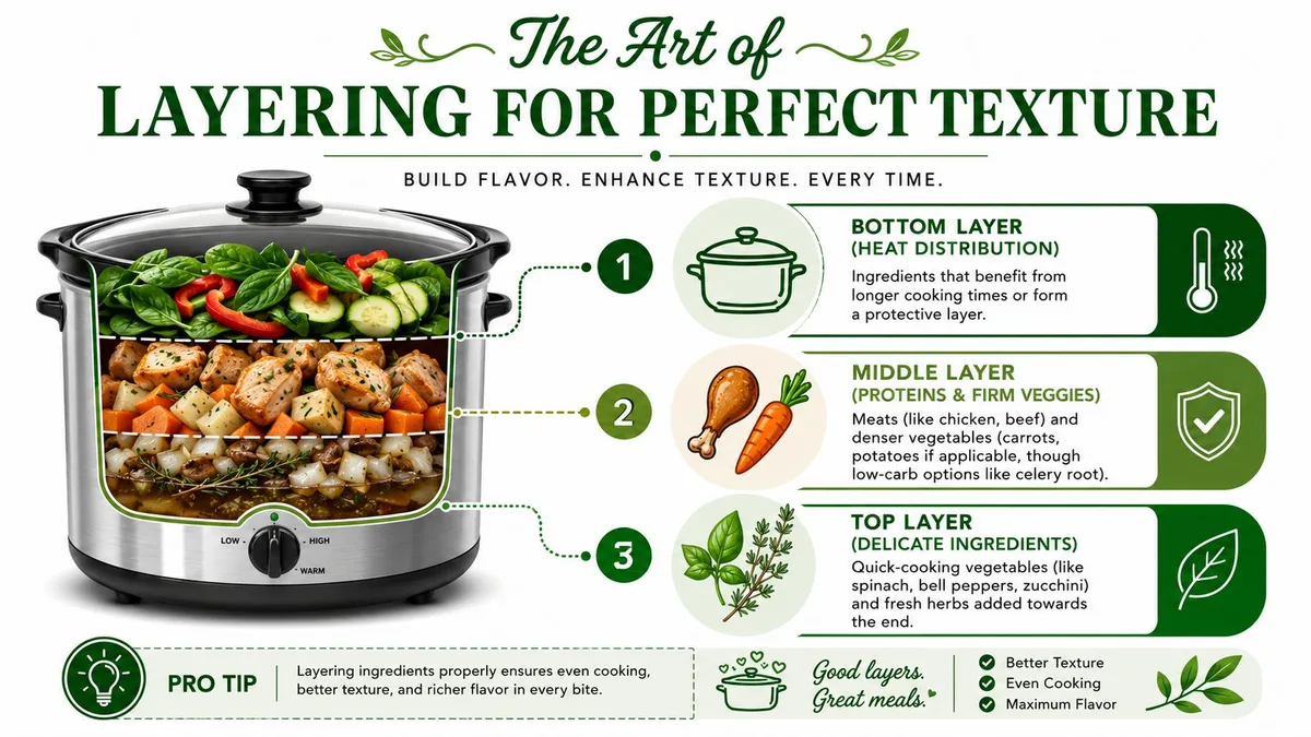 vegetable layering