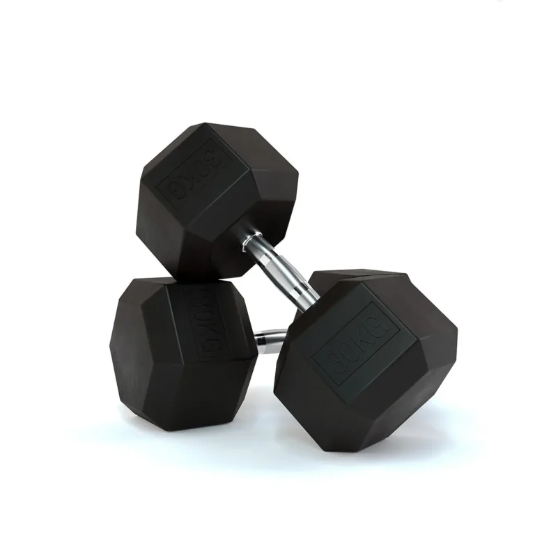 What are rubber dumbbells