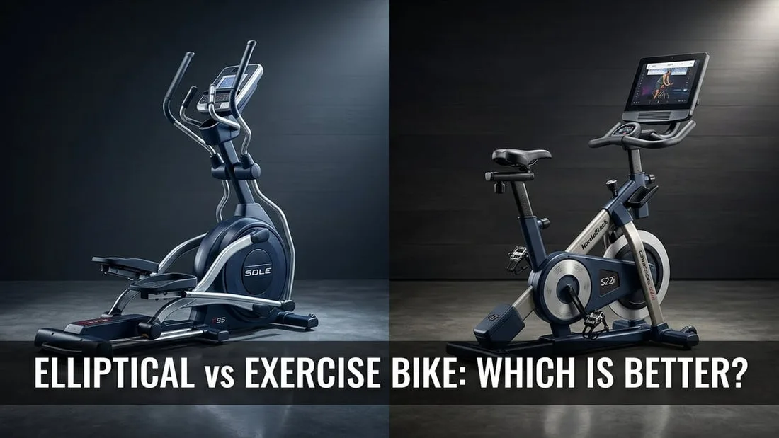 What is the difference between an elliptical and an exercise bike