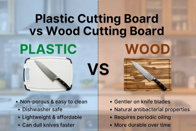wood vs plastic cutting board